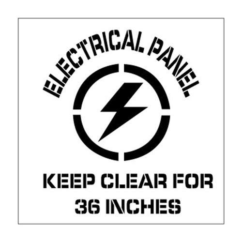 20x20 Electrical Panel Stencil SGN - .060PLS Thickness for PCB Circuit Board Printing | DIY Electronics & Prototyping Projects