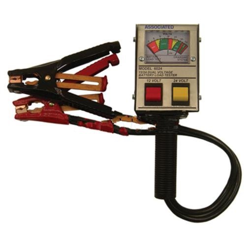 12V-24V Analog Battery Tester - 125A Heavy Duty Car Battery Load Tester for Automotive, Truck, RV & Marine Batteries - Perfect for Mechanics & DIY Enthusiasts