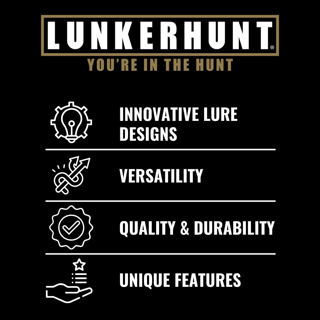 Lunkerhunt Topwater Fishing Lures - Weedless Hollow Body Frog Bait for Bass & Trout | Award-Winning Combat Frog Lure Catches Big Fish | Perfect for Freshwater Lakes, Ponds & Heavy Cover Areas