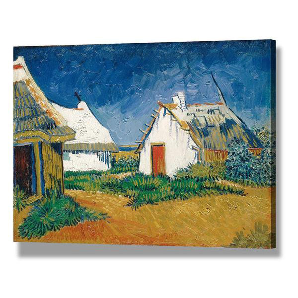 Vincent Van Gogh The Red Vineyards Canvas Wall Art - Handmade Oil Painting Reproduction for Living Room, Bedroom & Office Decor - Perfect Gift for Art Lovers