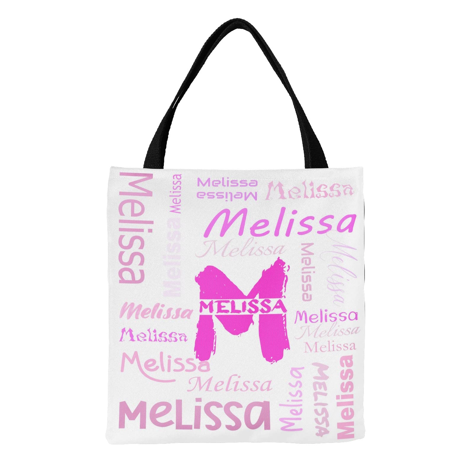 Custom Personalized Tote Bags for Women - Monogrammed Name Tote Bag Gift for Birthday, Christmas & Valentine's Day - Perfect for Shopping, Beach & Everyday Use