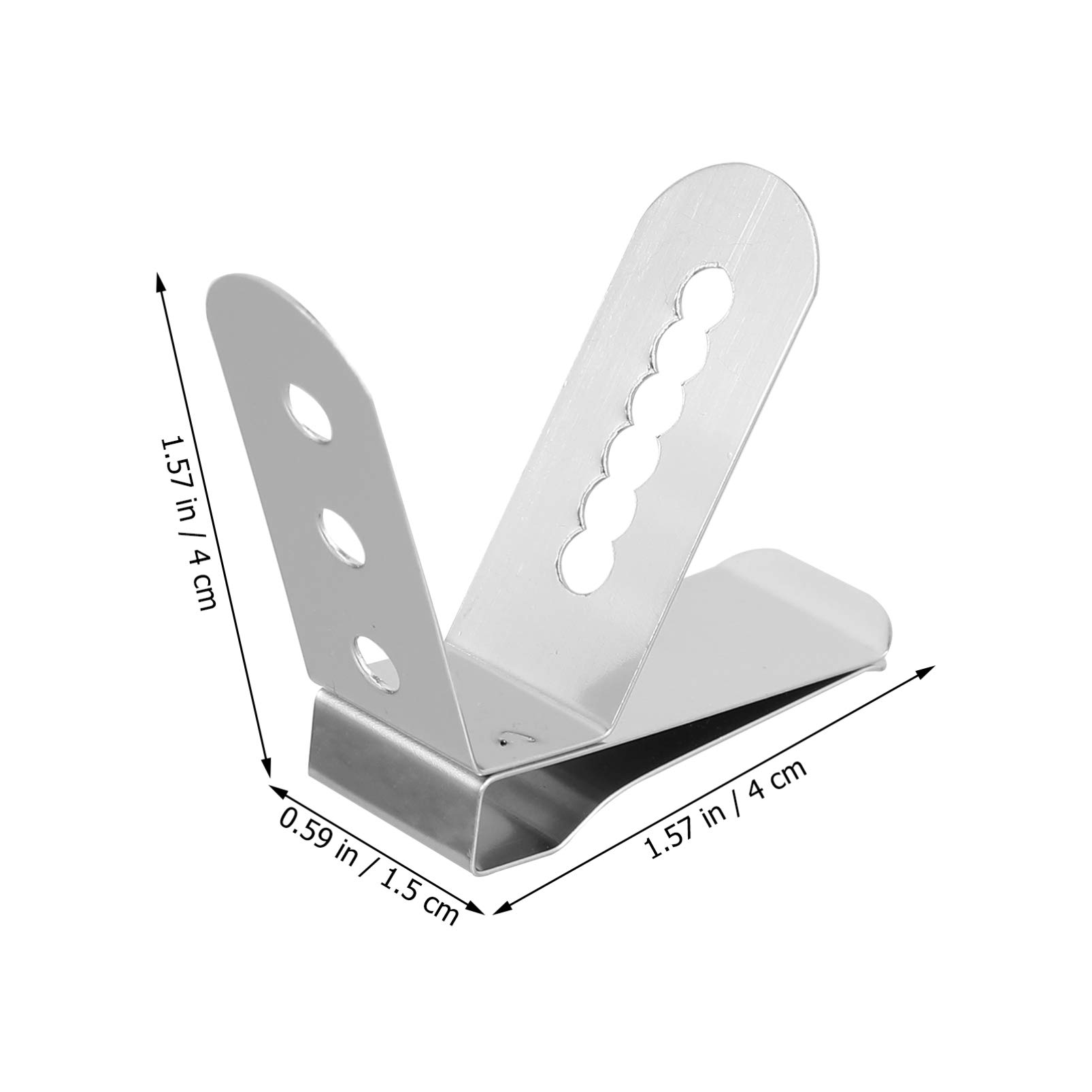 4pcs Stainless Steel Meat Thermometer Probe Holder Clip for BBQ Smoker Oven Grill - Accurate Ambient Temperature Readings - Perfect for Baking, Roasting & Grilling Accessories