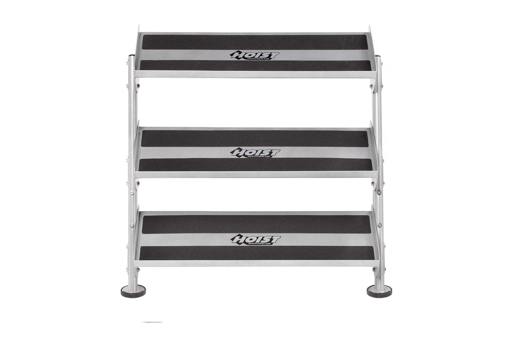 Hoist 36 2-Tier & Optional 3-Tier Horizontal Dumbbell Rack (HF-5461-36) - Perfect for Home Gym & Commercial Fitness Centers