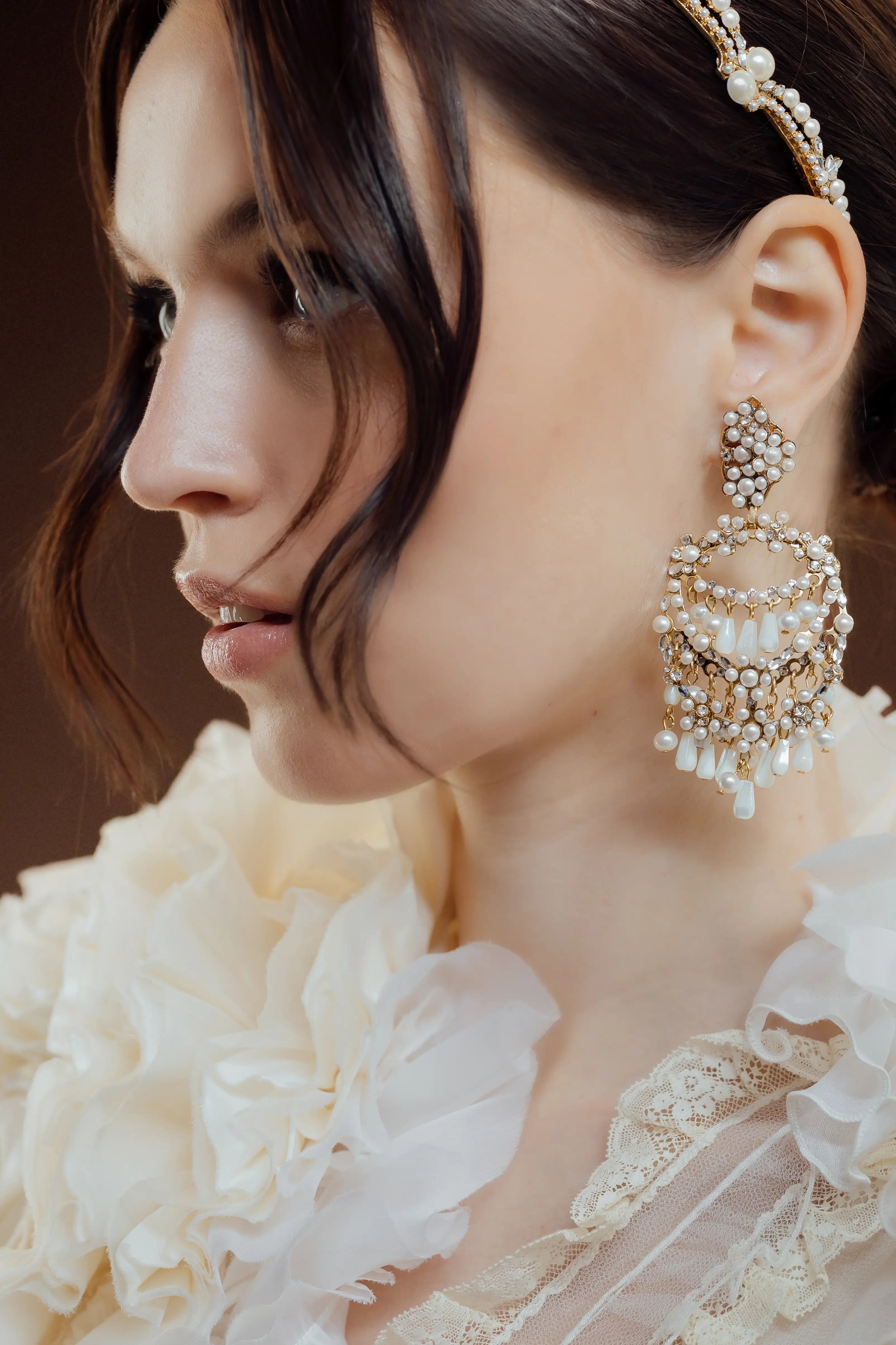 SONNETTA EARRINGS - Elegant Gold Plated Dangle Earrings for Women | Perfect for Weddings, Parties & Everyday Wear