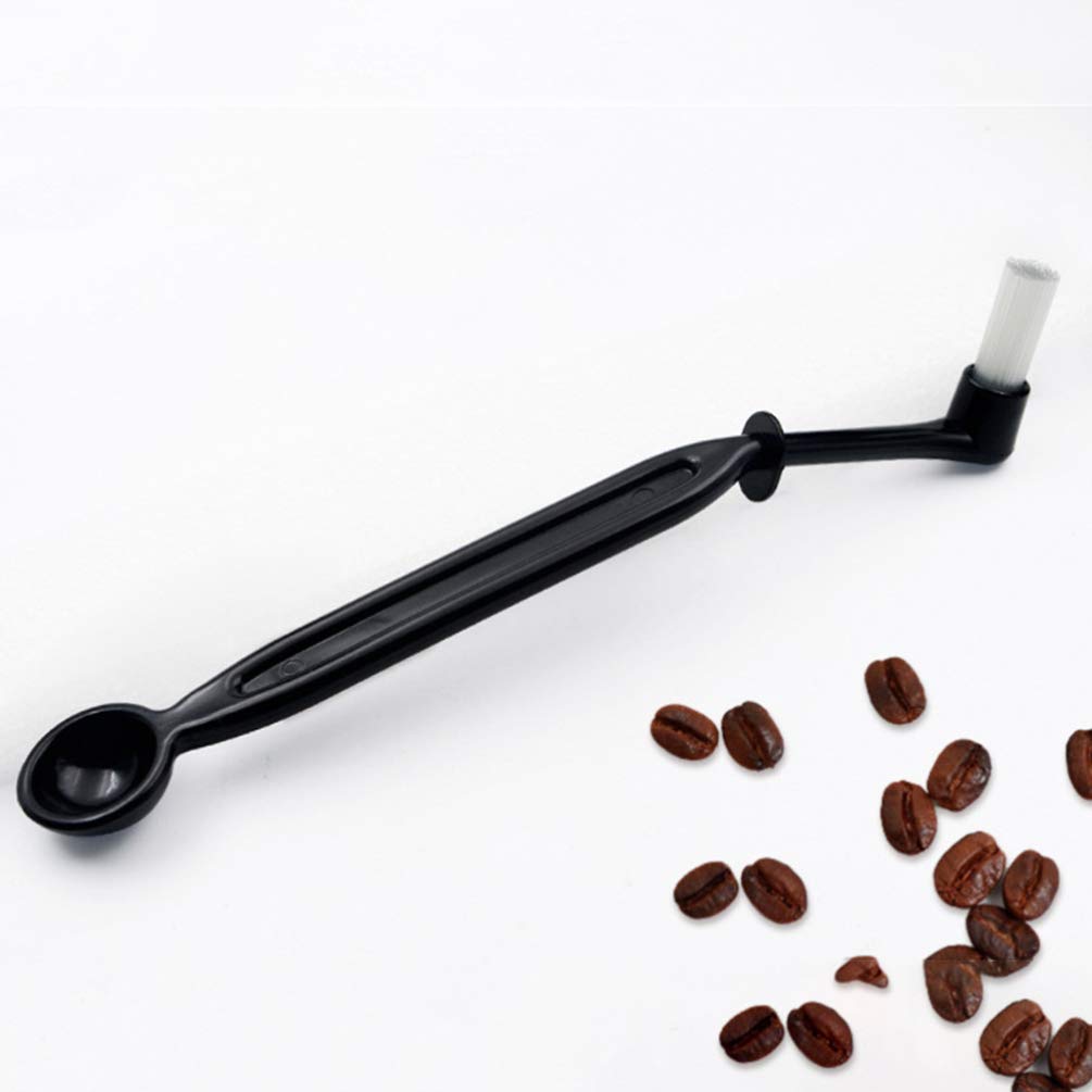Dual-Use Coffee Machine Brush & Grinder Cleaning Brush - 2PC Detachable Black Coffee Brewer Brushes for Home, Kitchen & Coffee Shop | Perfect for Espresso Machines & French Press Cleaning