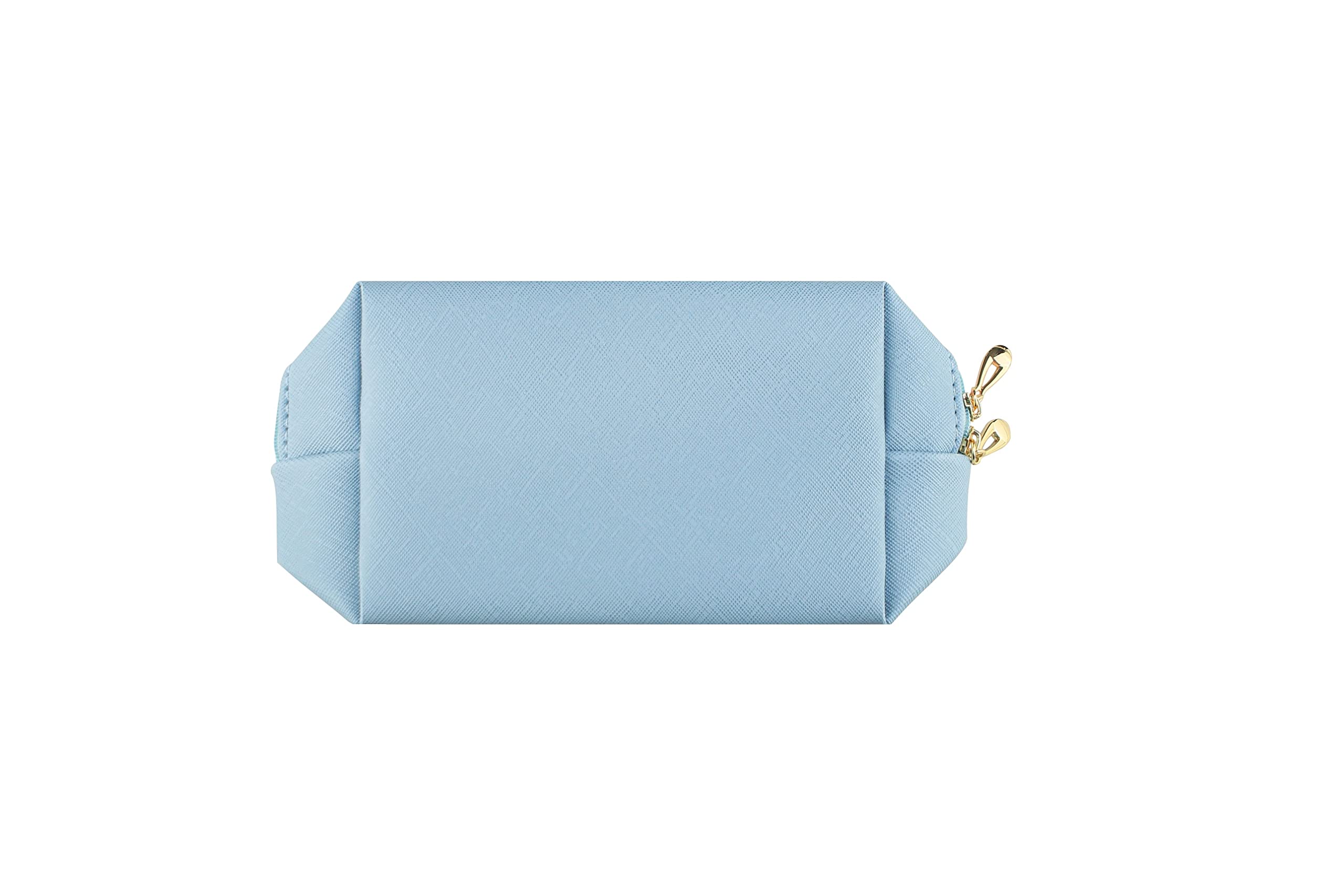 Portable Waterproof Small Makeup Bag for Women - Travel Cosmetic Pouch & Toiletry Organizer (Light Blue) | Perfect for Daily Use, Gym, Vacation & Business Trips