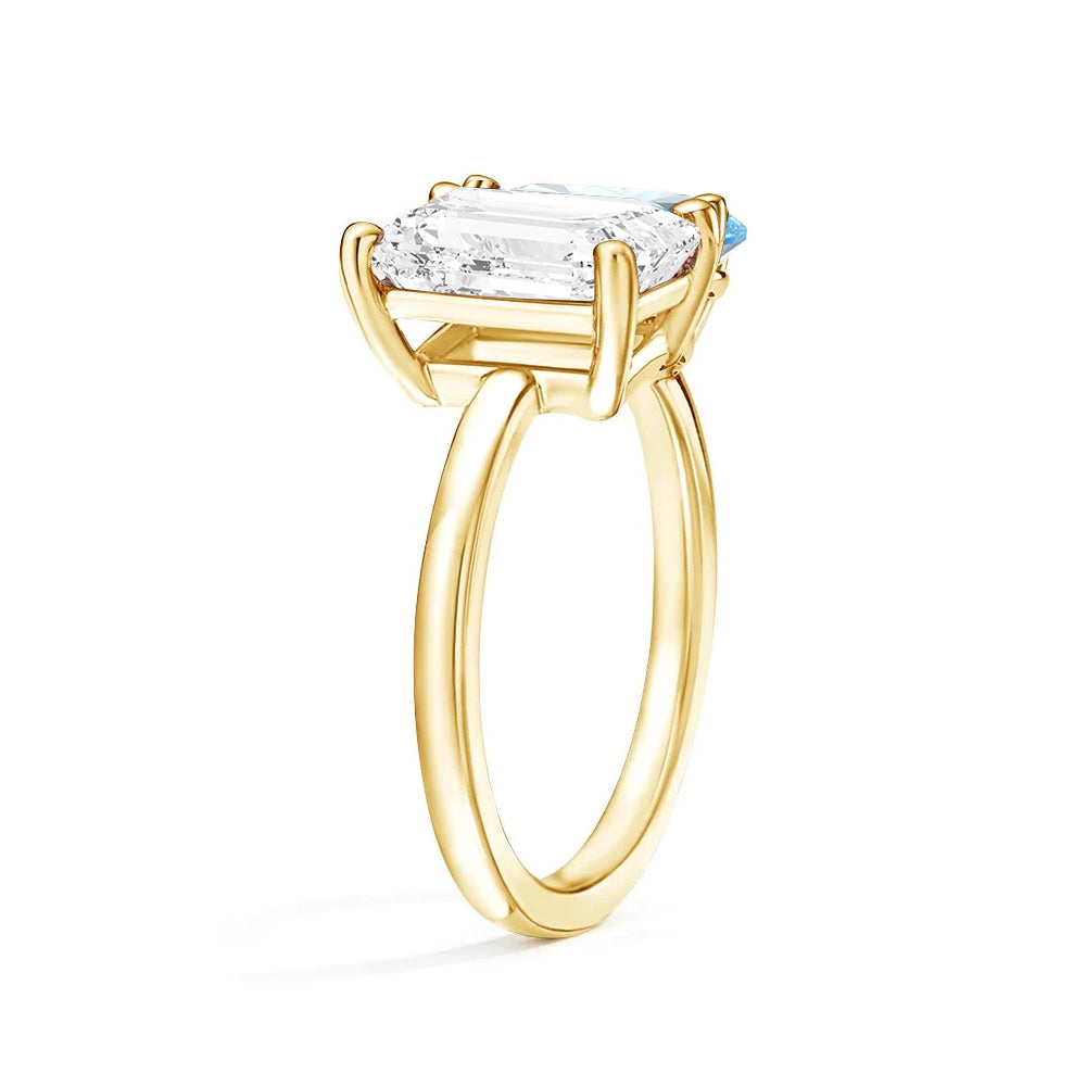 Personalized Toi et Moi Moissanite Birthstone Ring - Custom Anniversary Gift for Couples, Engagements & Romantic Occasions