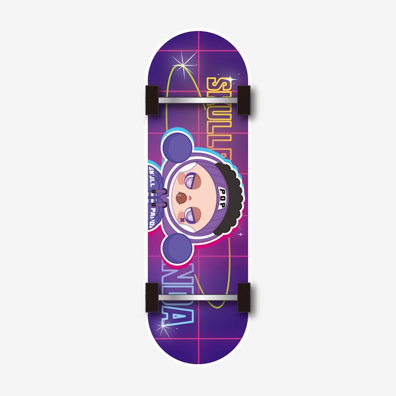 POP MART Skullpanda Hypepanda Series Finger Skateboard - Mini Collectible Toy for Adults & Kids - Perfect for Desk Decor, Office Stress Relief & Skateboard Enthusiasts