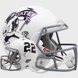Kansas State Wildcats Speed Replica Full Size Football Helmet with Willie Wildcat Logo - Perfect for Game Day, Collectors, and Sports Decor