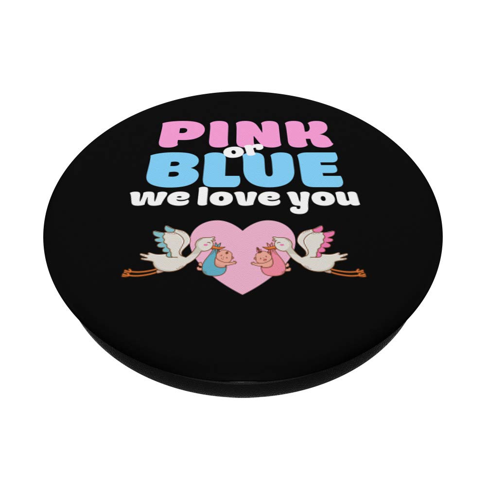 Pink or Blue Gender Reveal Party Apparel - Swappable PopGrip for Phones & Tablets | Perfect for Baby Shower, Gender Announcement & Celebrations