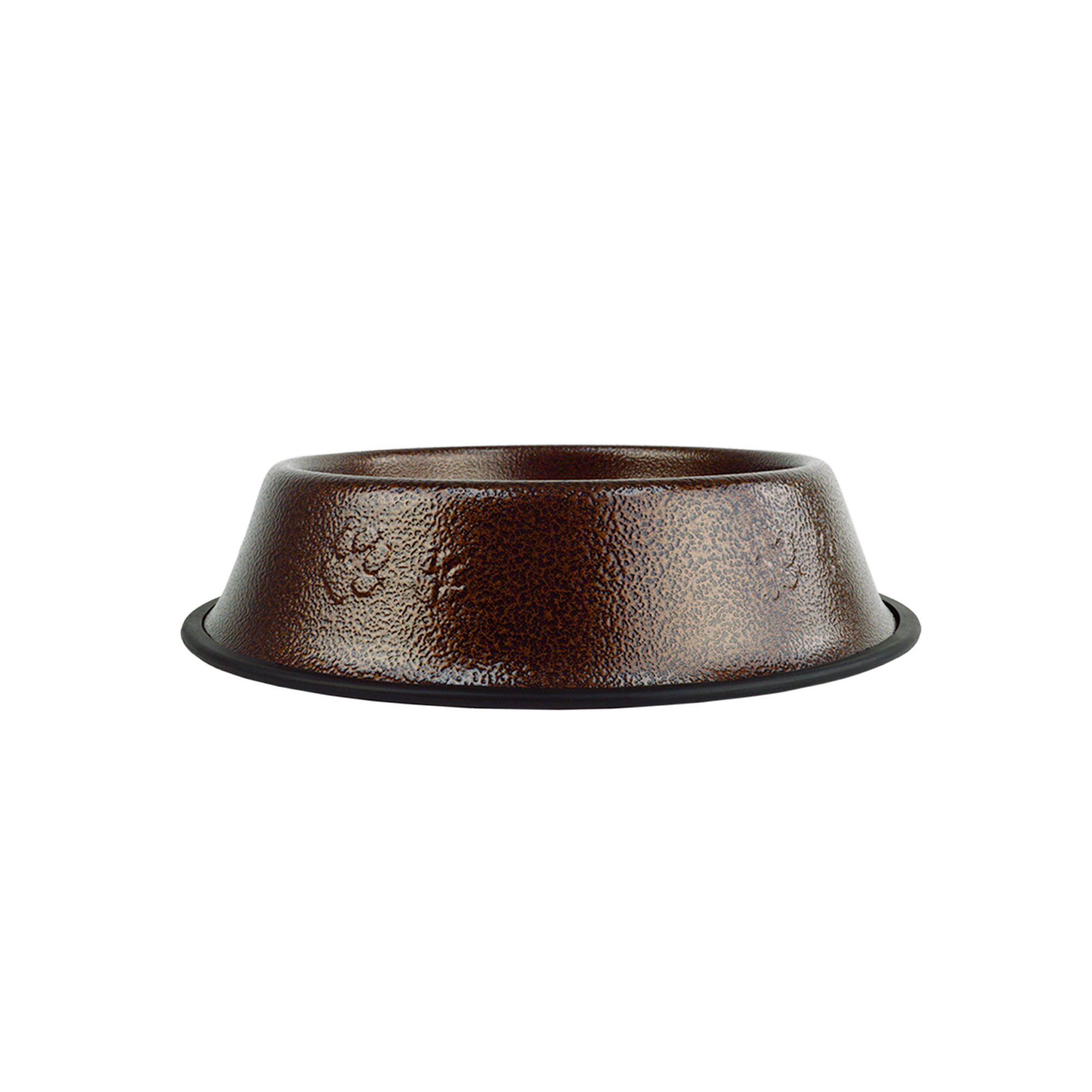 Platinum Pets Non-Tip Stainless Steel Dog Bowl - 50oz Large Copper Vein Pet Food & Water Dish - Durable Anti-Slip Bowl for Large Breed Dogs - Perfect for Indoor, Outdoor & Travel Use