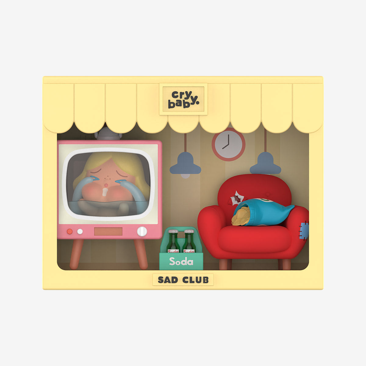 CryBaby Sad Club Series Scene Sets - Emo & Goth Room Decor for Teens - Perfect for Bedroom, Dorm, or Party Decorations