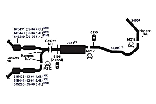 AP Exhaust Muffler 7331 - Durable Performance for Trucks & SUVs
