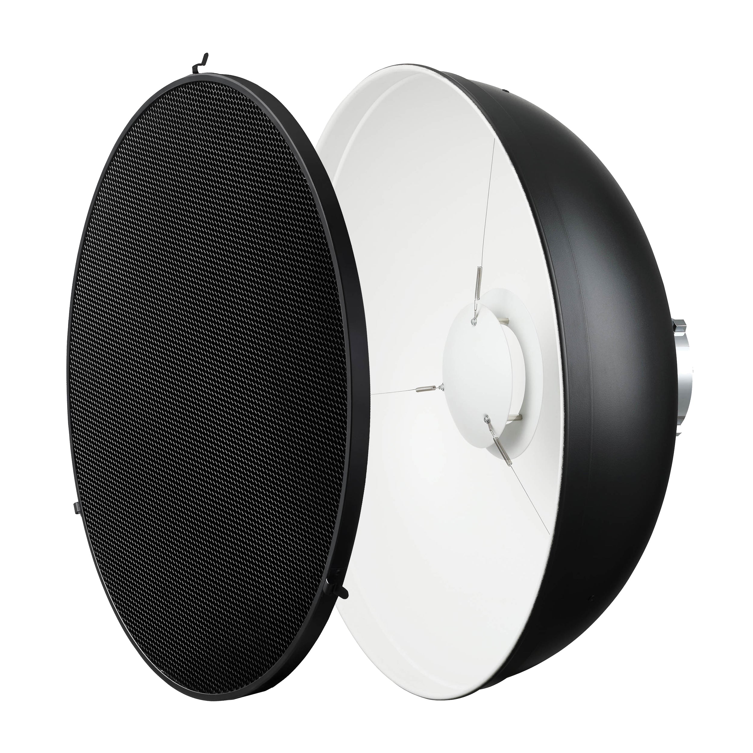 BDR W55 Pro 55cm Professional White Beauty Dish with Honeycomb Grid - Perfect for Photography, Makeup & Product Styling - Studio Lighting Essential for Instagram & Ecommerce Photos