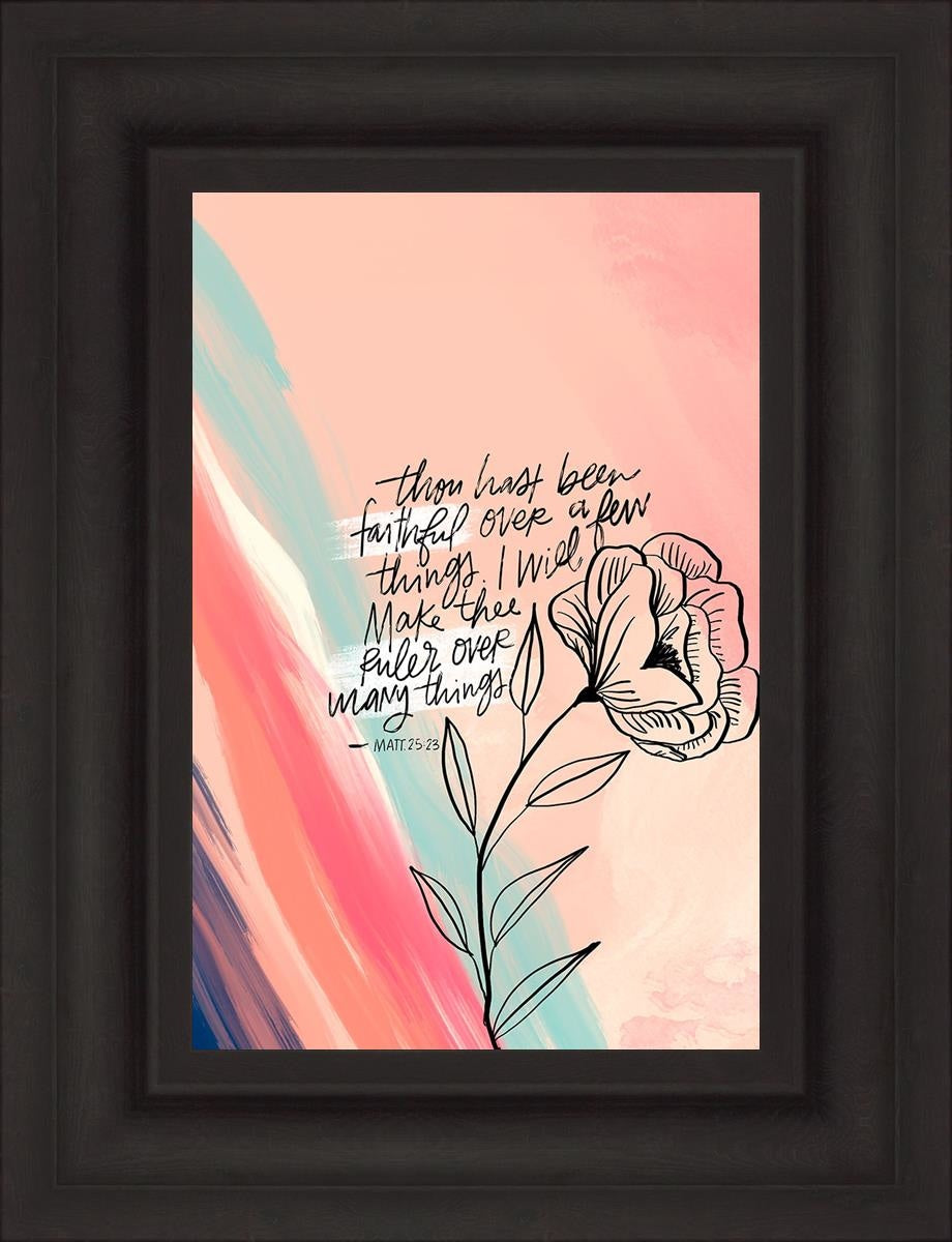 Faithful By Rhonna Farrer - Inspirational Christian Wall Art & Home Decor for Bedroom, Living Room, Office - Perfect for Gifts, Bible Study & Faith-Based Interior Design
