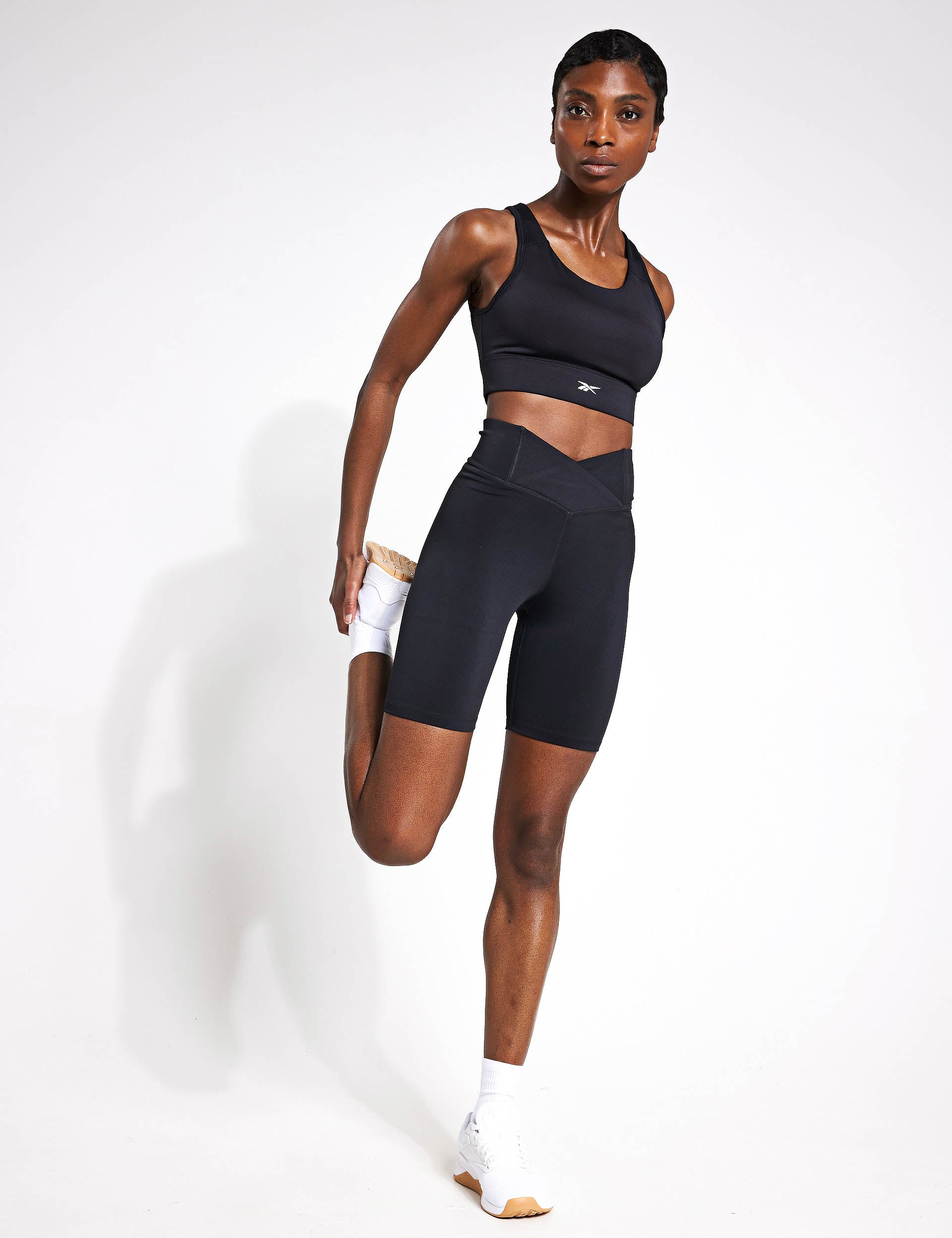 ID Train High Support Sports Bra for Women - Night Black - Perfect for Running, Yoga & Gym Workouts