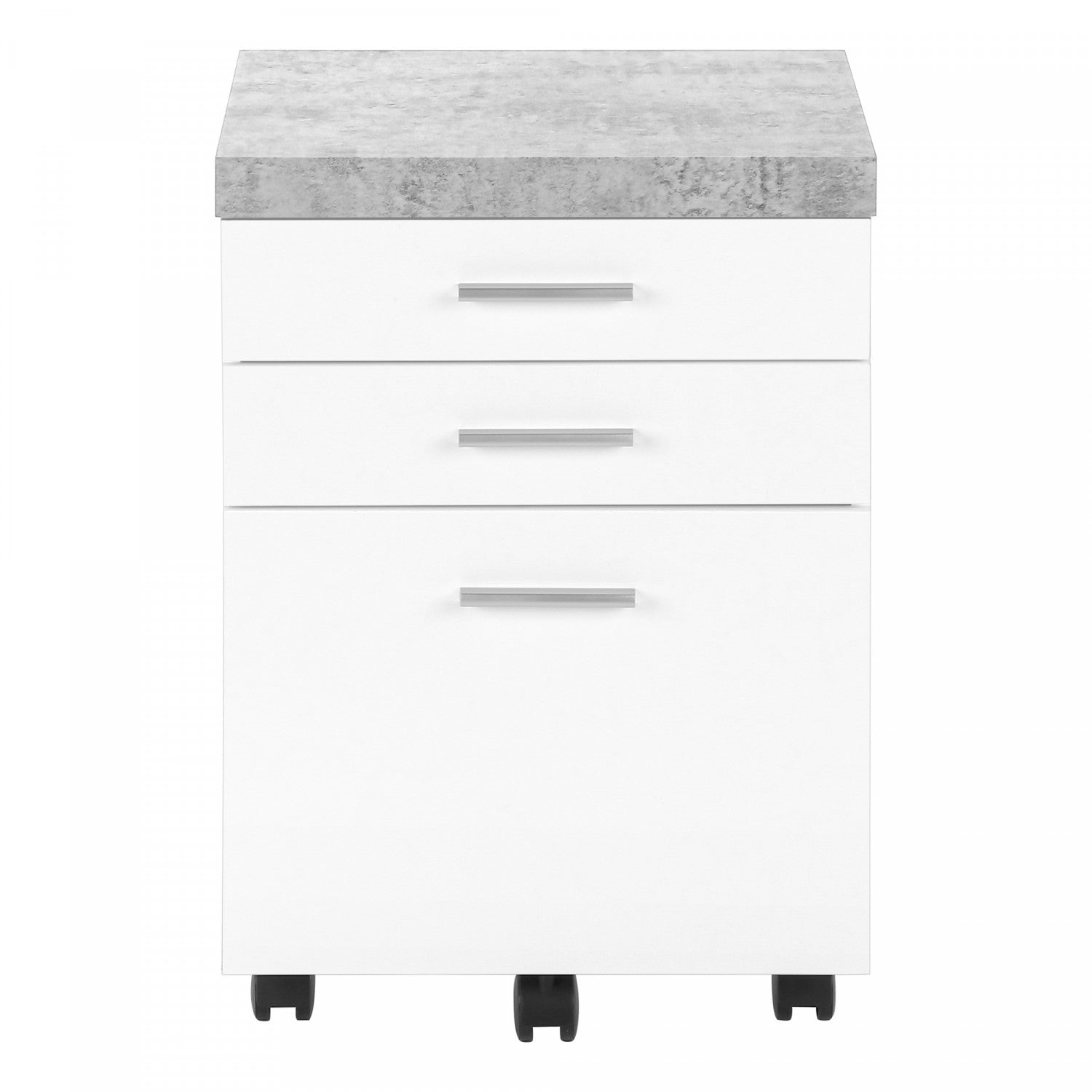 Solvi White 2-Drawer Filing Cabinet - Letter Size, Home Office Organization, Document Storage for Files & Folders - Perfect for Home, Office, or School Use