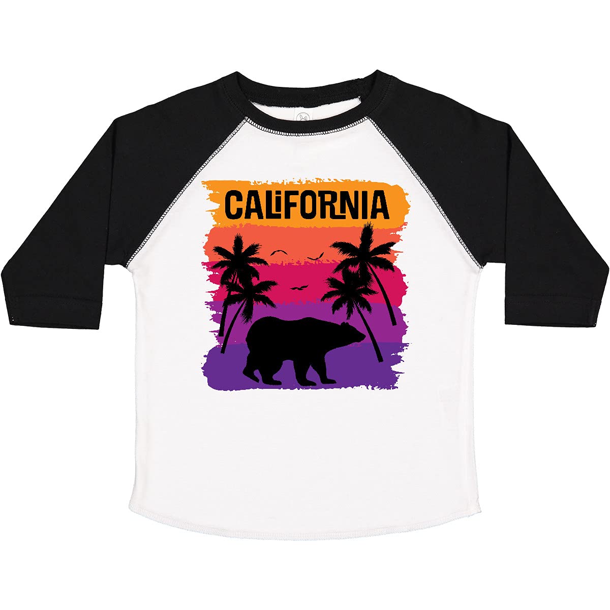 Inktastic California Sunset Vacation Beach Toddler T-Shirt - Cute Summer Graphic Tee for Boys & Girls - Perfect for Beach Trips, Family Vacations & Outdoor Adventures