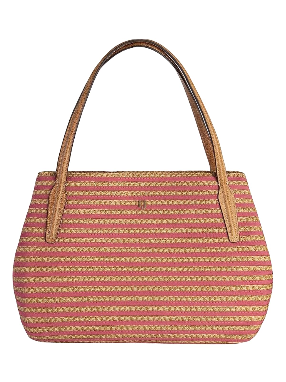 Eric Javits Squishee Isla Straw Tote Bag for Women - Lightweight Woven Summer Beach Purse - Stylish Handbag for Travel, Shopping & Poolside Essentials