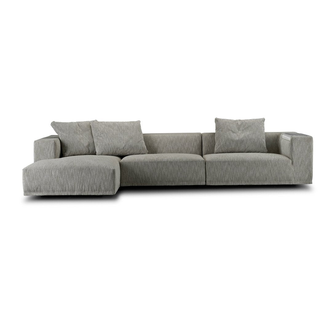 Baseline Sofa Sectional - Modern L-Shaped Couch for Living Room, Comfortable Fabric Sectional Sofa with Reversible Chaise | Perfect for Small Spaces, Apartments & Family Gatherings