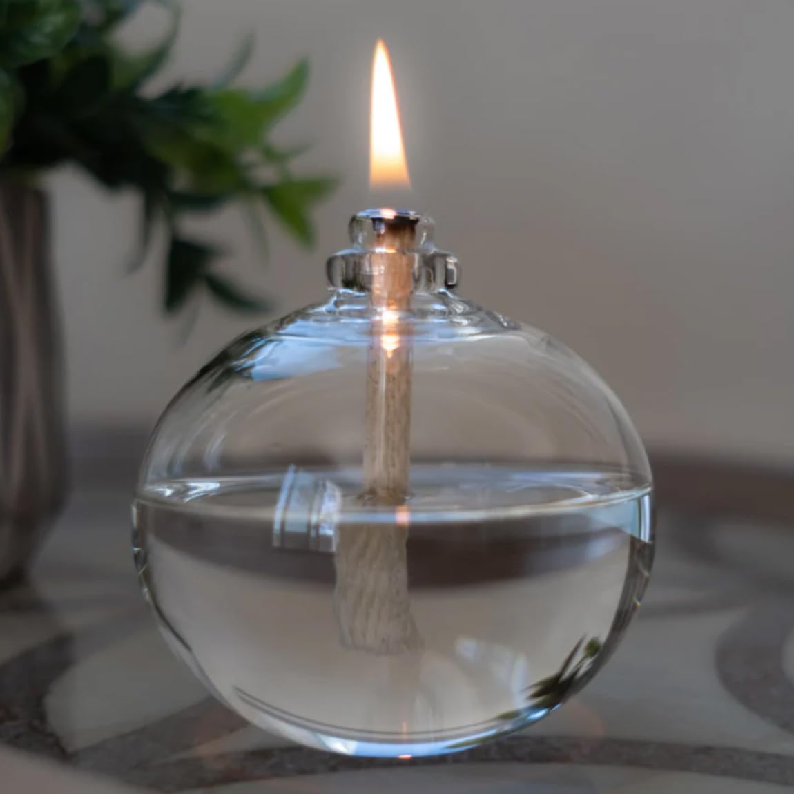 Wolfard 3.5 Inch Flower Bulb Oil Lamp - Decorative Vintage Style Oil Burner for Home, Garden, and Outdoor Lighting | Perfect for Emergency, Camping, and Power Outages