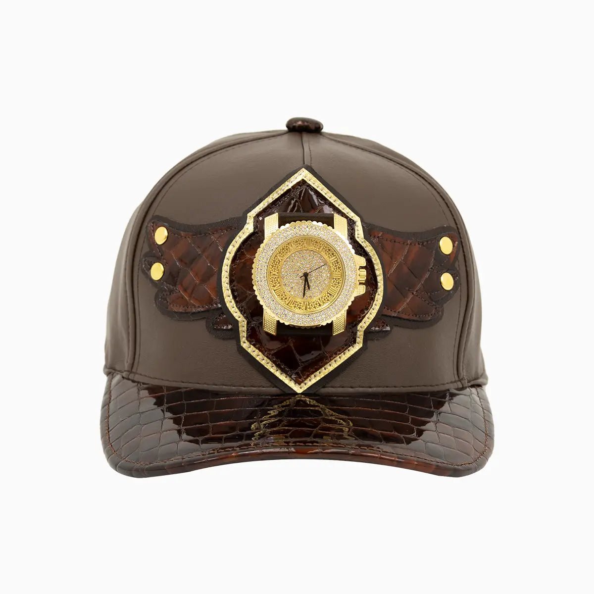 Breyer's Buck 50 Leather Watch Hat - Genuine Leather Adjustable Cap for Men - Perfect for Outdoor Adventures, Hunting, and Casual Wear