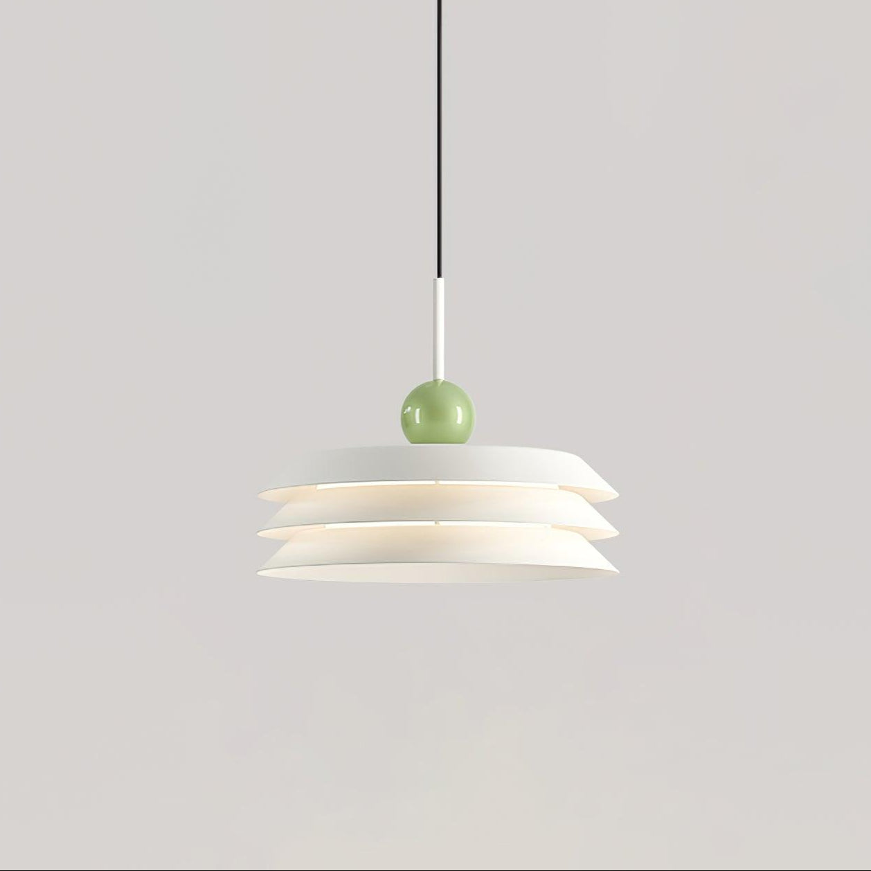 Morandi Style Layered Pendant Light - Modern Scandinavian Hanging Chandelier for Dining Room, Bedroom, Kitchen Island and Living Room Decor