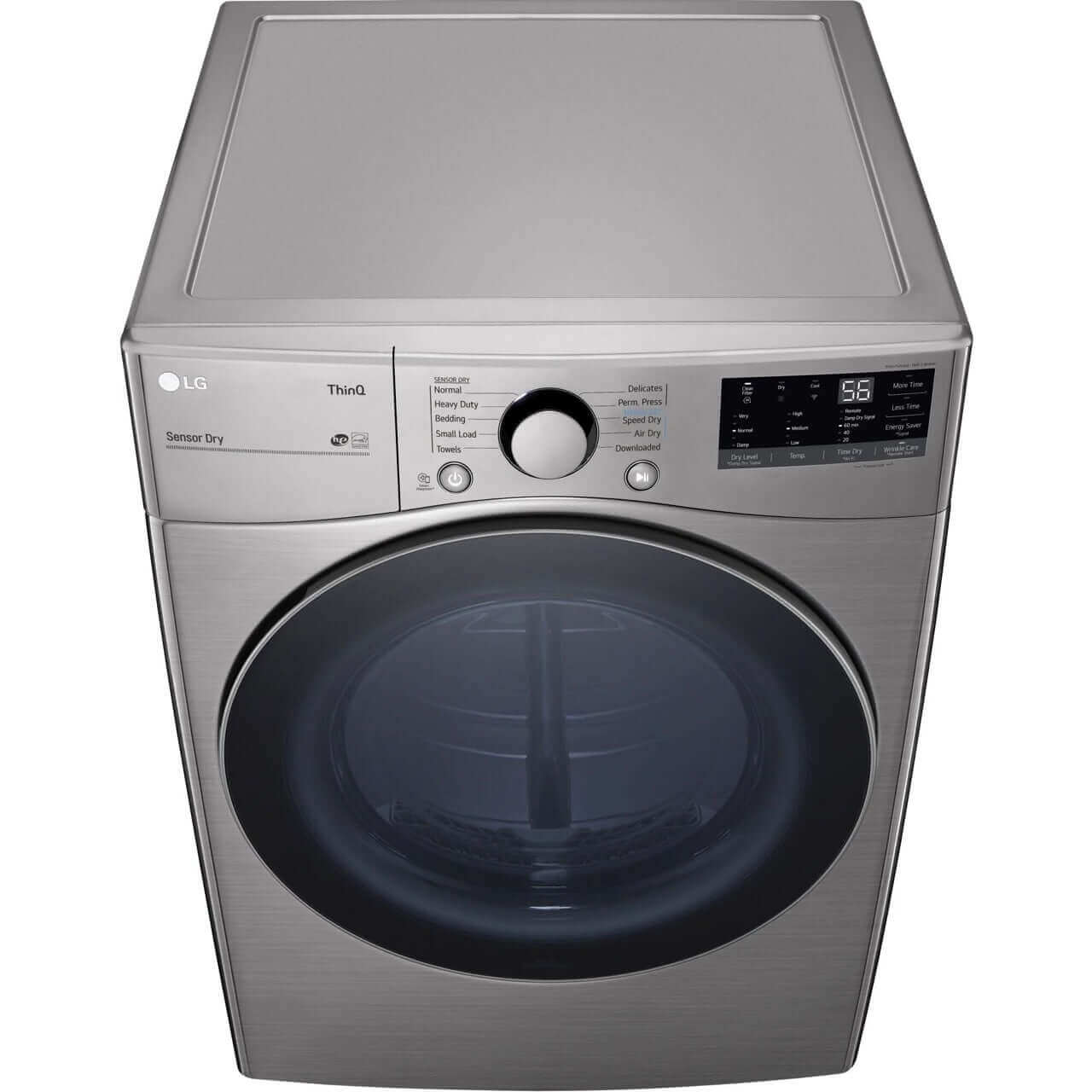 LG DLE3600V 27 Inch 7.4 Cu. Ft. Smart Front Load Electric Dryer in Graphite Steel - Perfect for Laundry Rooms & Smart Homes