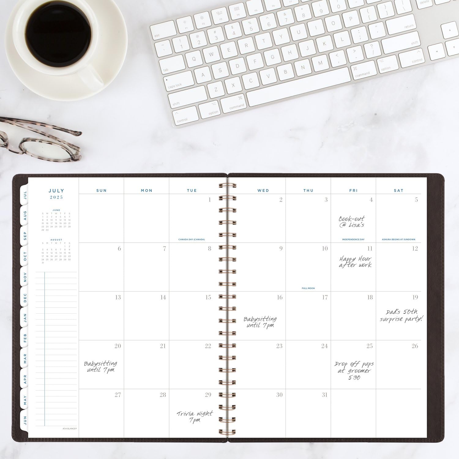 AT-A-GLANCE 2024-2025 Academic Planner - Weekly & Monthly Calendar, 8.5
