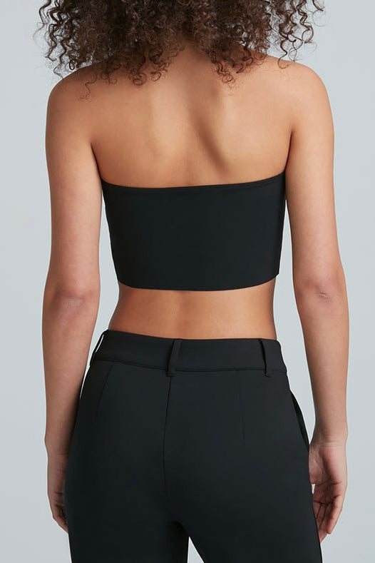 Commando Neoprene Tube Top for Women - Seamless Workout Sports Bra, Yoga, Running, Gym & Fitness - High Support Activewear for Dance, Pilates & Training
