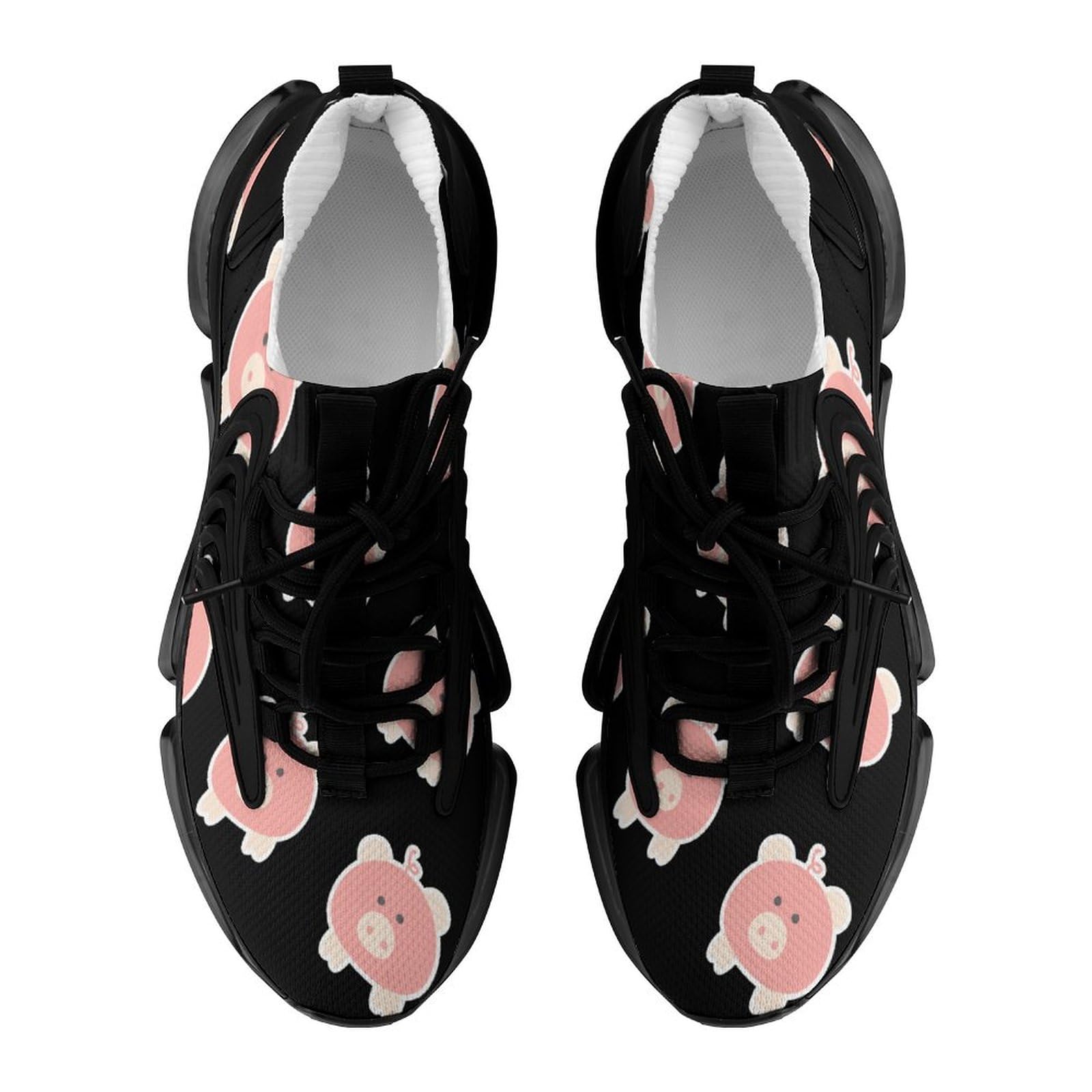 **Men's Lightweight Running Shoes - Cute Pig Design Fashion Sneakers for Gym, Hiking & Outdoor Sports | Comfortable Athletic Shoes for Jogging & Workouts**
