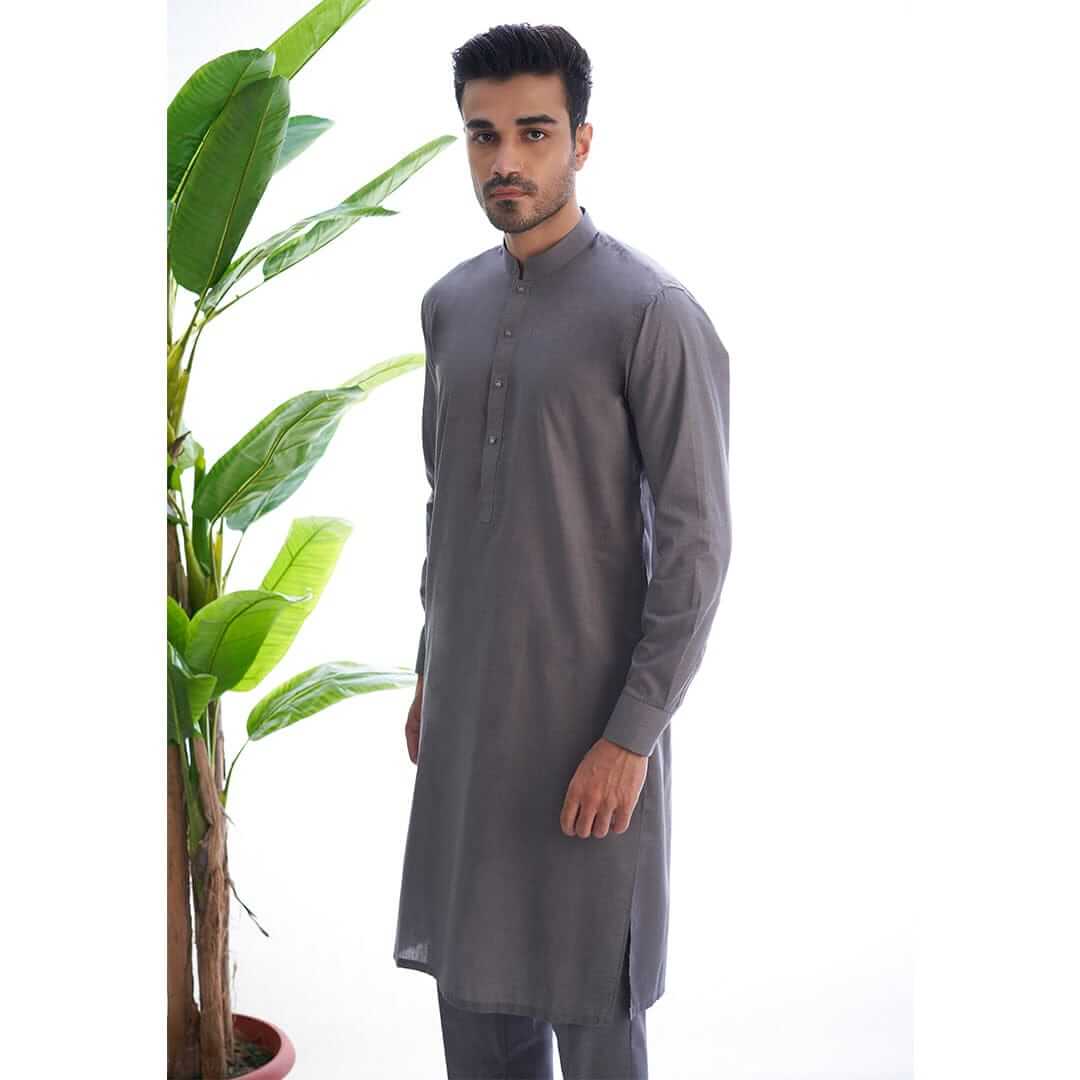 Premium Fitted Egyptian Cotton Kurta Pajama Set for Men - Soft Breathable Lounge Wear for Home, Sleep & Relaxation