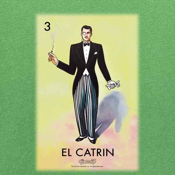 Pop Threads El Catrin Dandy Loteria Card Mexican Graphic T-Shirt for Men - Vintage Latino Cultural Shirt - Perfect for Cinco de Mayo, Hispanic Heritage Month & Casual Wear