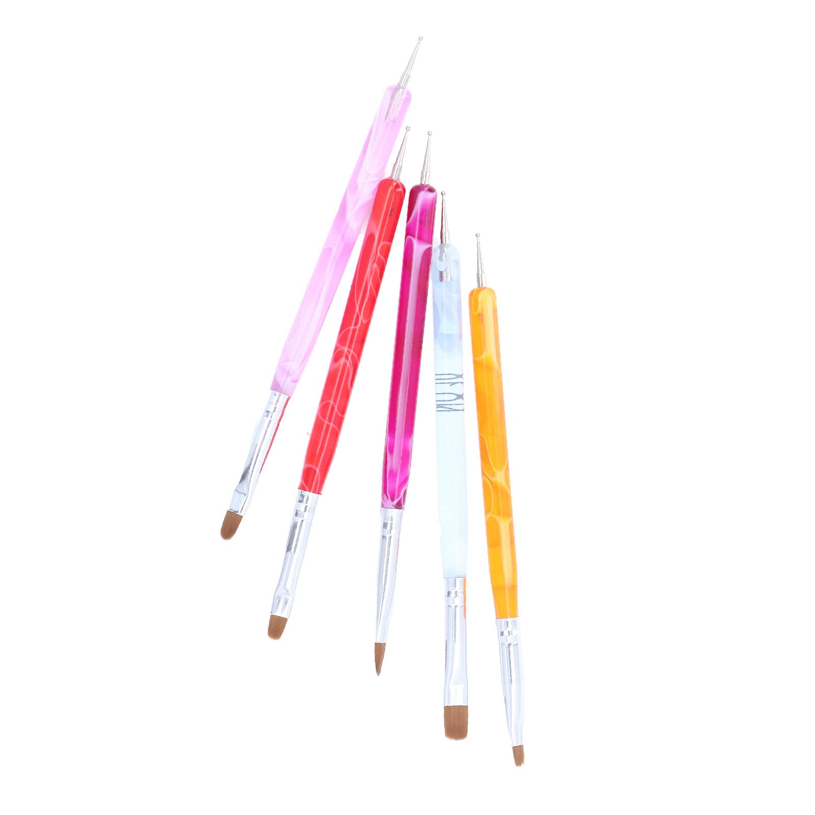 Professional Double Ended Nail Art Brush - Perfect for Salon & DIY Manicures - Ideal for Nail Painting, Detailing & Creative Designs