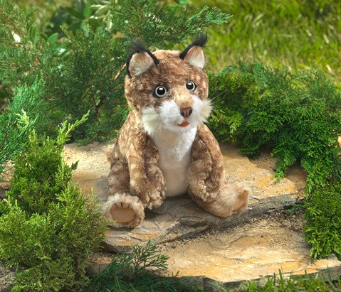 Realistic Bobcat Kitten Hand Puppet - Soft Plush Animal Toy for Kids, Storytelling & Educational Play - Perfect for Classroom, Birthday Parties & Imaginative Play