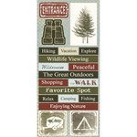Scrapbook Customs Travel Collection - National Parks Themed Cardstock Stickers for DIY Scrapbooking, Journaling & Travel Memory Keeping