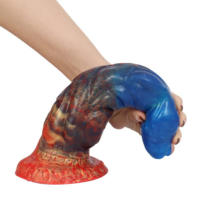 BeHorny Liquid Silicone Dildo - Realistic Alien/Fido Design with Strong Suction Cup | Adult Sex Toy for Couples & Solo Play | Perfect for BDSM, Roleplay & Bedroom Fun