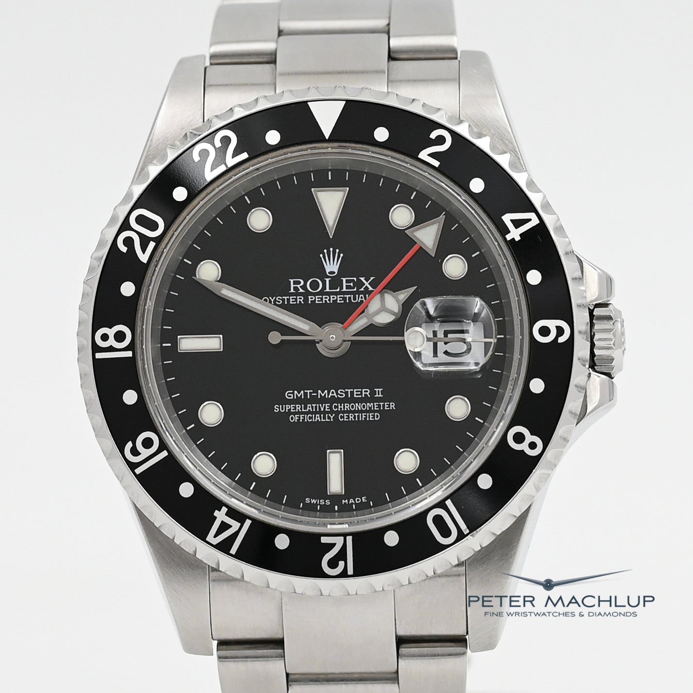 Authentic Rolex GMT-Master II 2005 Stainless Steel Men's Watch - Perfect for Travel, Business & Luxury Collectors