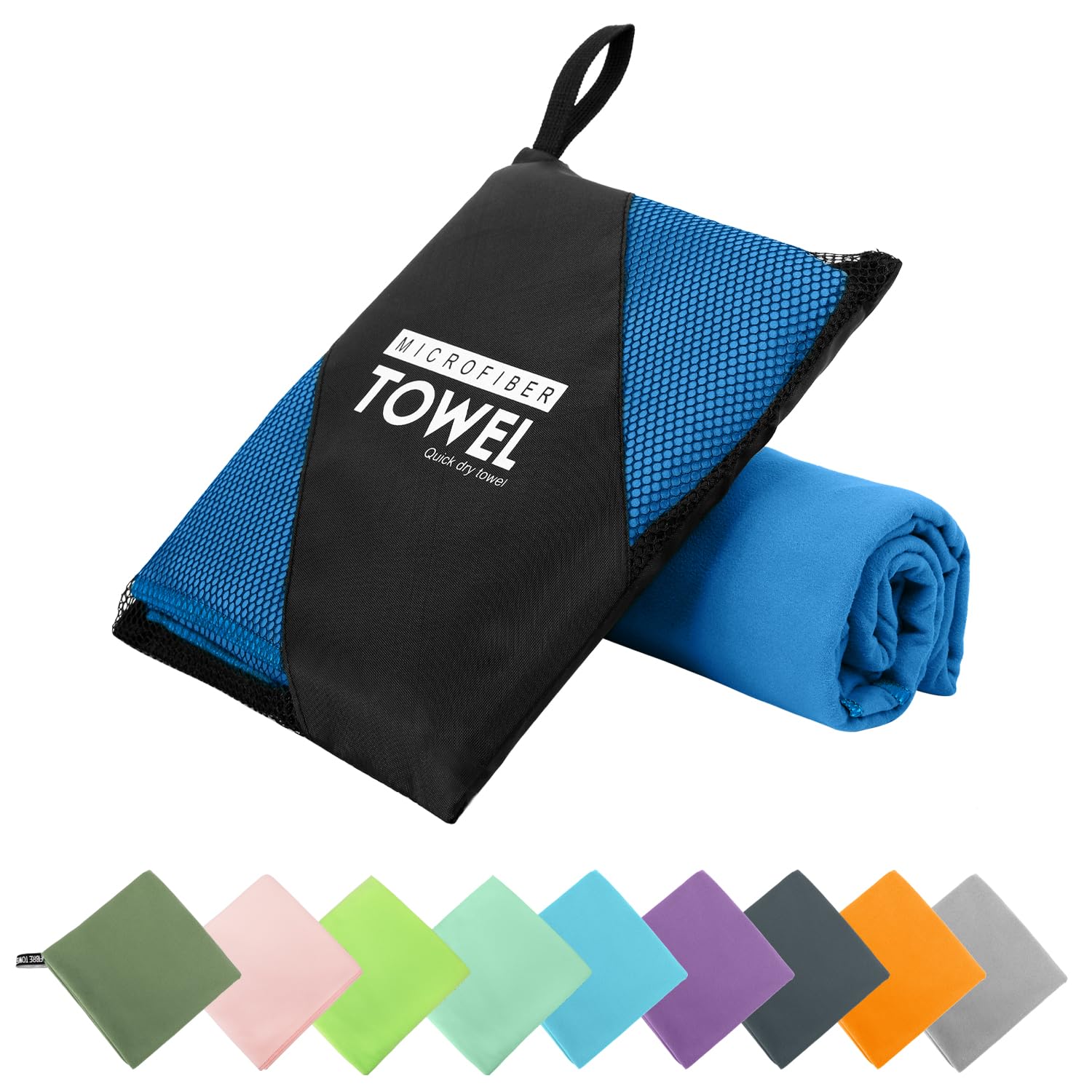 Premium Microfiber Travel Towel - Ultra Soft, Lightweight & Quick Dry - Super Absorbent Compact Towel for Camping, Backpacking, Gym, Swimming, Yoga & Hiking - Perfect for Travel, Sports & Beach Activities (XL 30