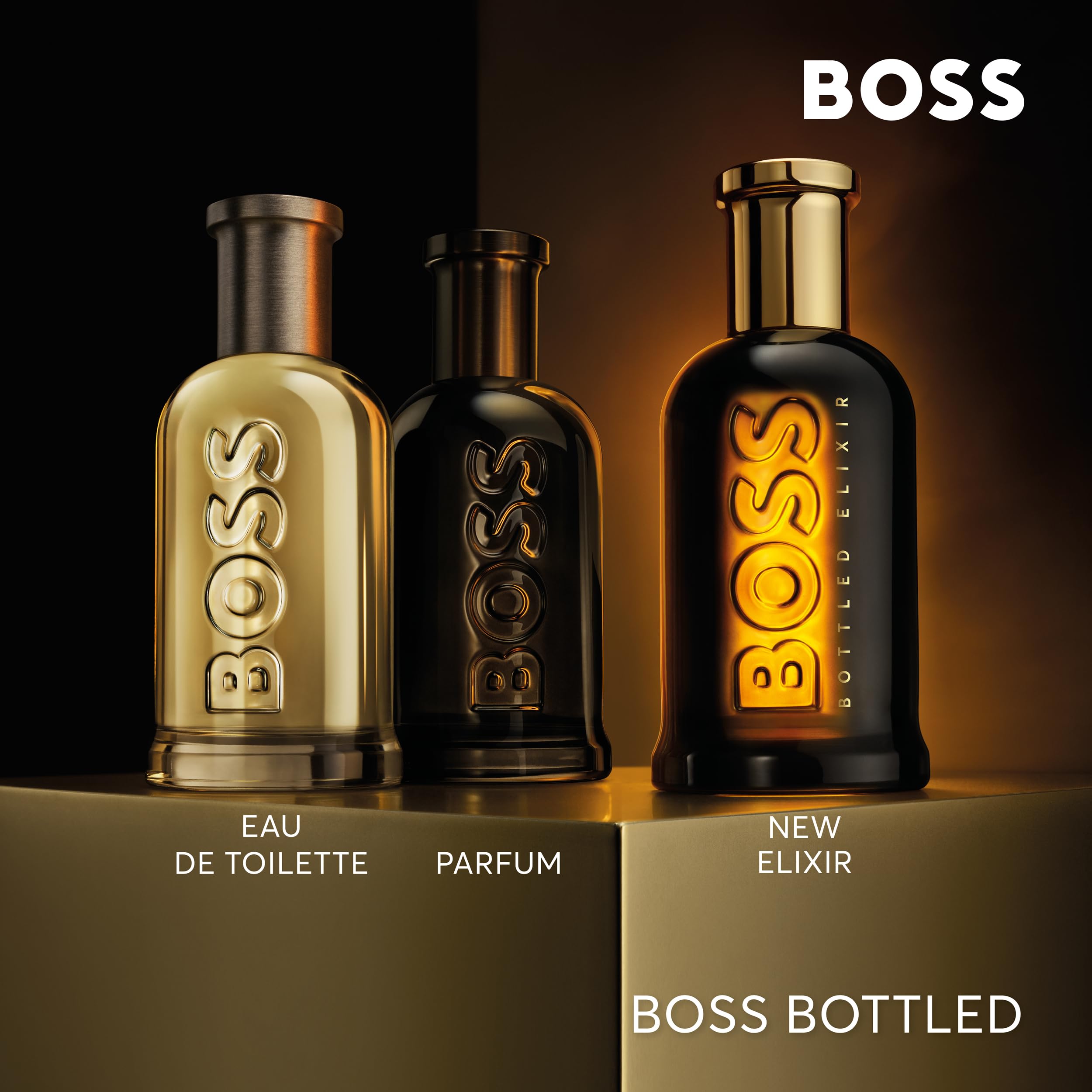 Hugo Boss Bottled Elixir Parfum for Men - Premium Woody Cologne with Incense, Vetiver & Cedarwood Notes - Long Lasting Fragrance Spray - Perfect for Date Night, Office & Special Occasions