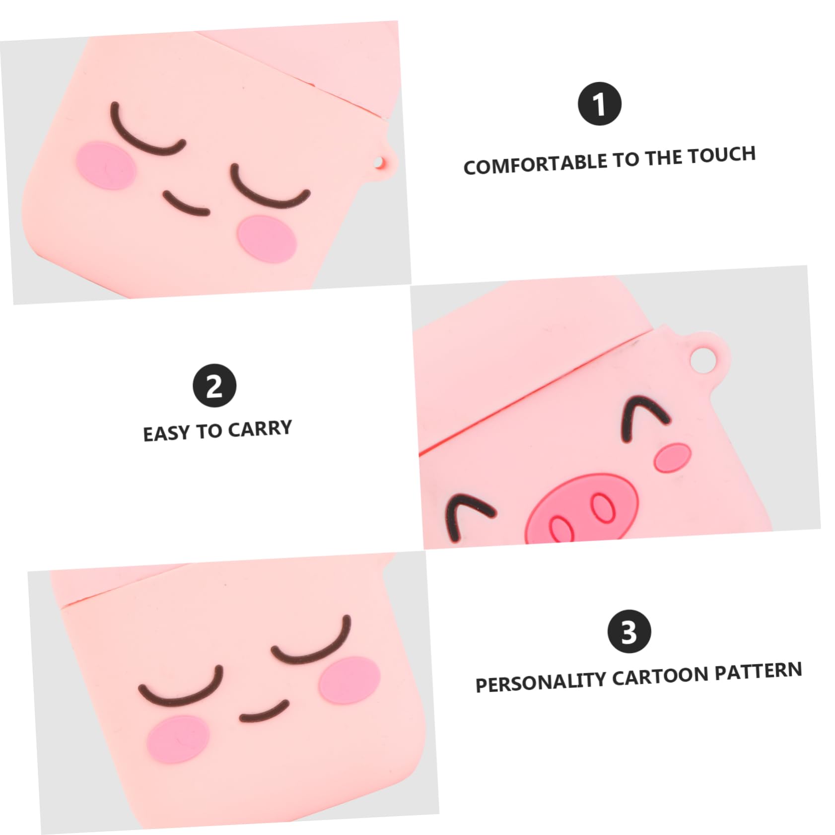 3-Pack Pink Headphone Case Holder - Shockproof Earbud Storage Box for AirPods, Wireless Earbuds | Perfect for Travel, Gym & Daily Organization