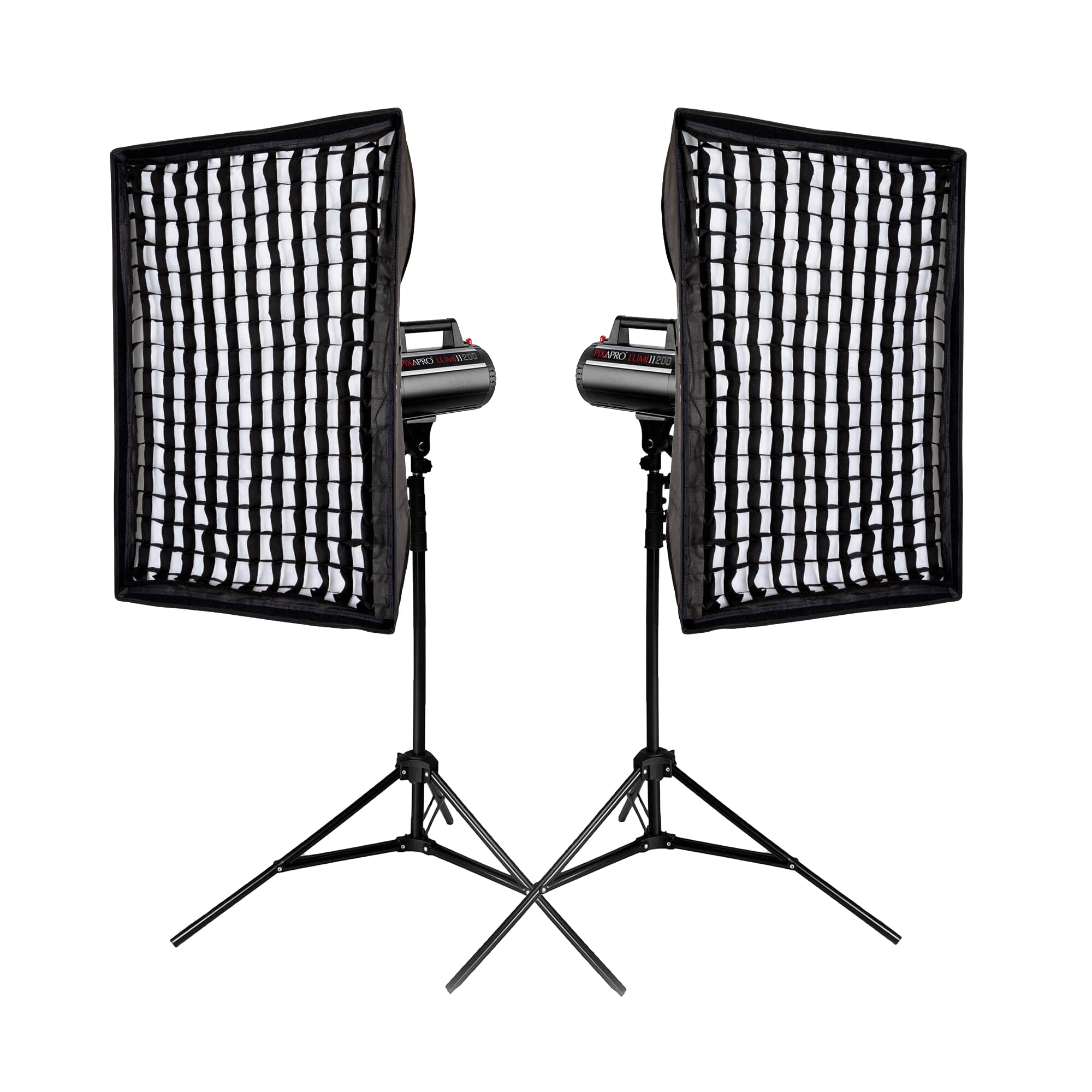 LUMI200 II 400Ws Twin Flash Dimmable Lighting Kit with Softbox - Professional Studio Photography Lighting for Portraits, Product Shoots & Fashion Photography