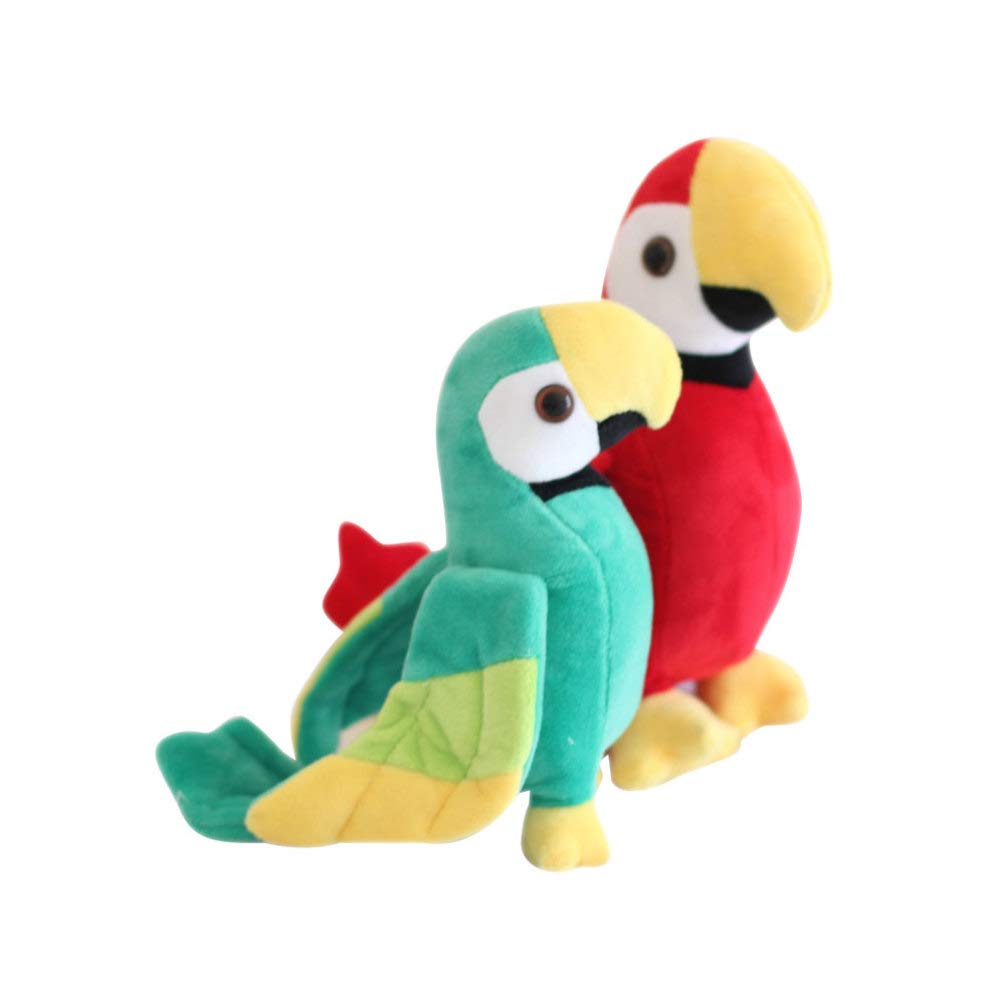 Kisangel Green Stuffed Parrot Plush Toy - 10
