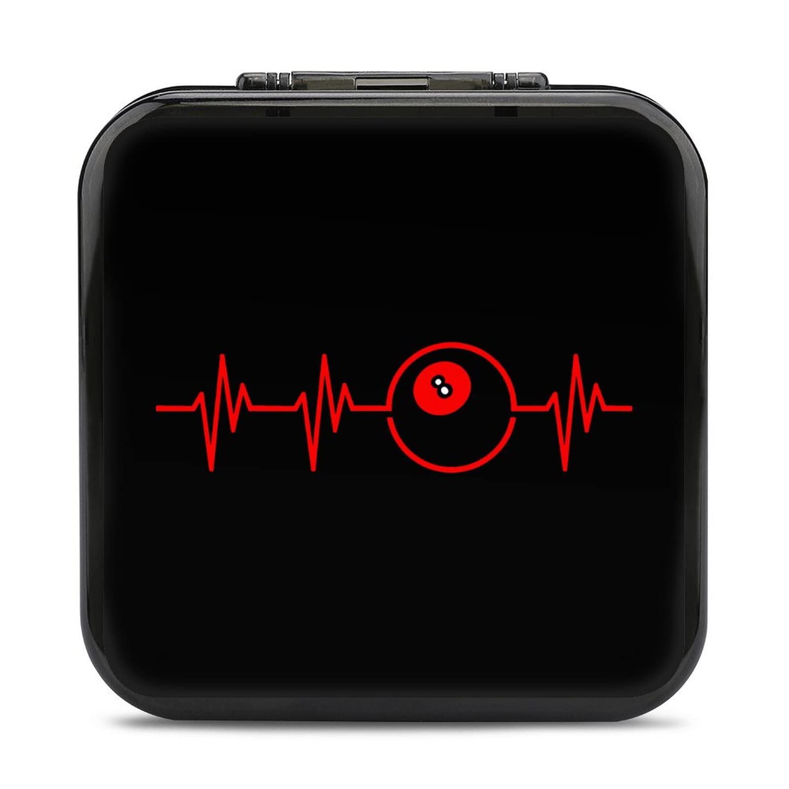 Premium 24-Card Holder Storage Case for Nintendo Switch - Durable Billiards Heart Beat Game Card Organizer | Perfect for Travel, Gaming Parties & On-the-Go Protection