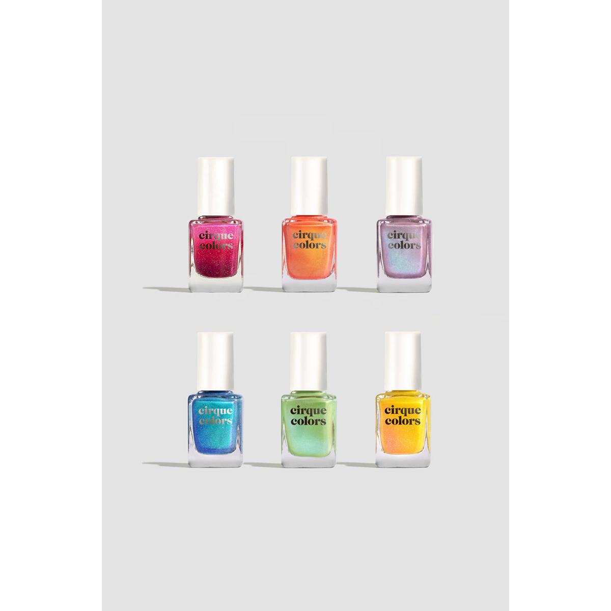 Cirque Colors Surfer's Crush Collection - Long Lasting Vegan Nail Polish Set for Beach & Summer Nail Art - Perfect for Manicures, Pedicures & Nail Salon Use