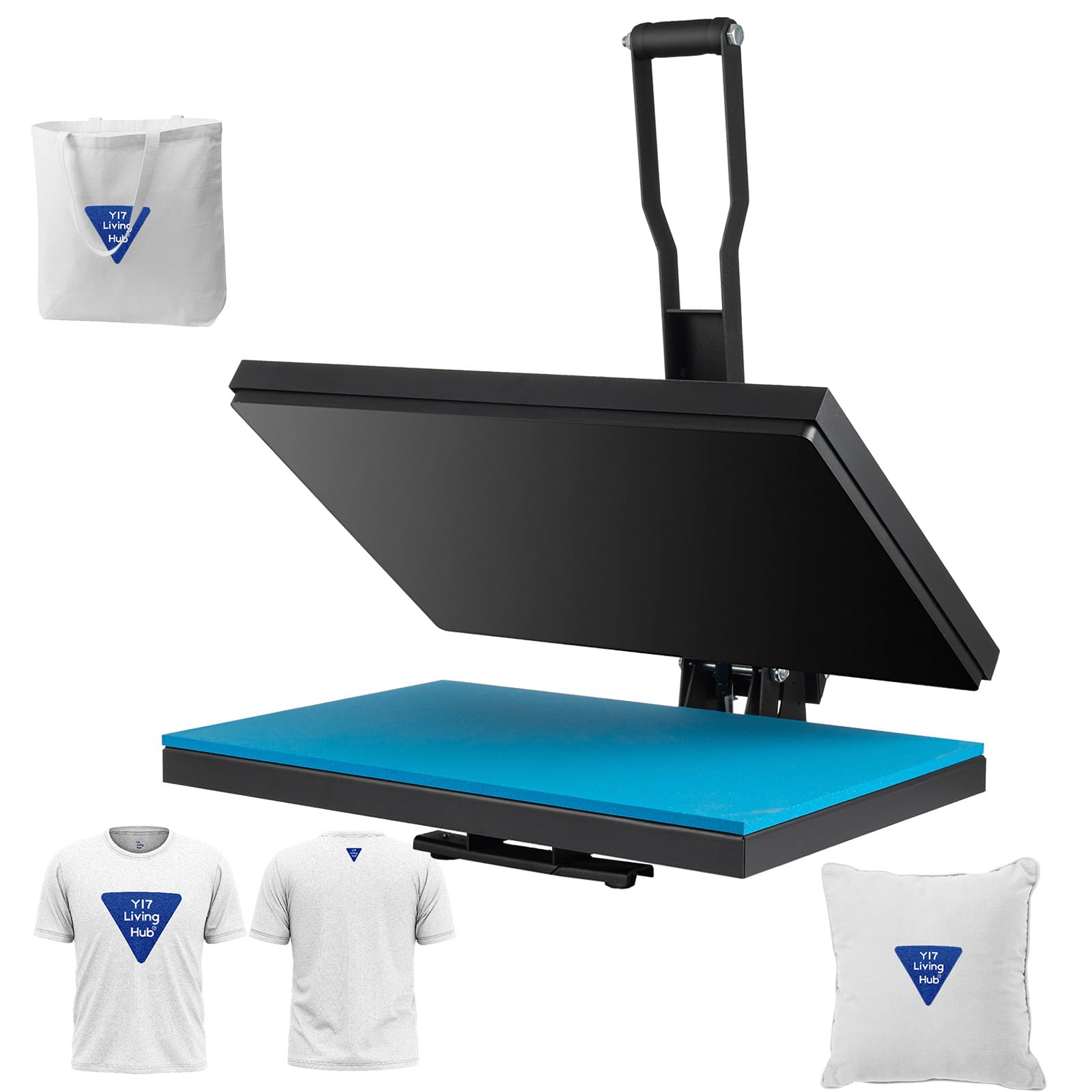 16x20 Inch Heat Press Machine - 1700W High Pressure Clamshell Heat Transfer Press with Digital Control for T-Shirts, Mugs, Hats & DIY Crafts - Perfect for Home Business & Custom Apparel Printing