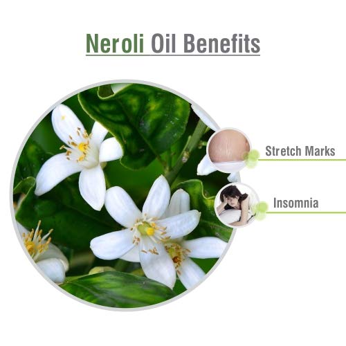100% Pure Bulk Neroli Essential Oil (Citrus aurantium) - 2000ml/67.6fl oz | Undiluted, Unrefined, Organic Aromatherapy Oil for Diffusers, Massage & Skincare | Therapeutic Grade Natural Oil for Relaxation & Stress Relief