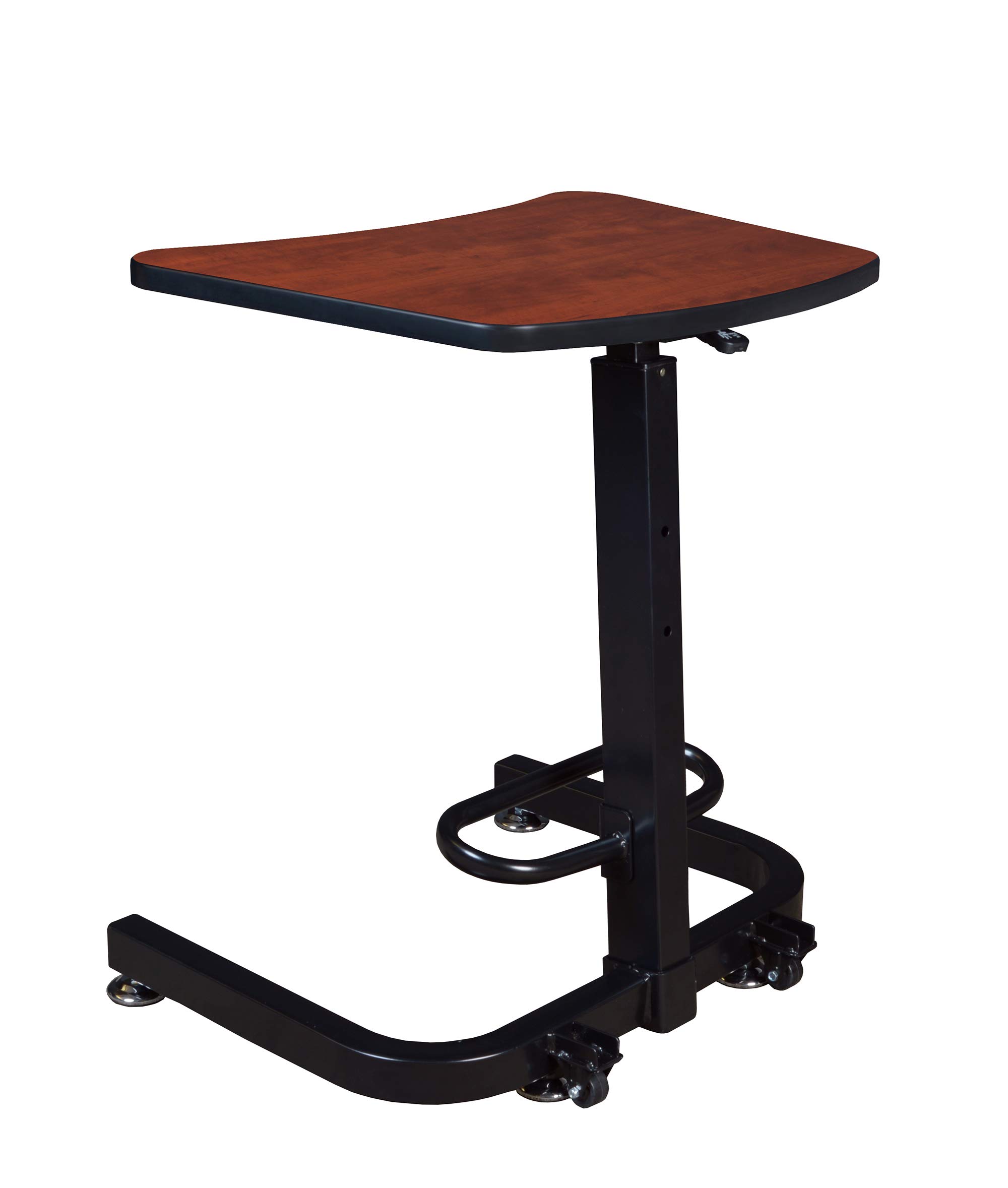 Regency Brody Adjustable Height Sit Stand Desk - Cherry Wood Home Office Desk for Work from Home & Ergonomic Workspace Setup