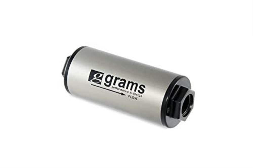 High-Performance Grams Fuel Filter 100 Micron -8AN for Cars, Trucks & Racing – Improve Engine Efficiency & Protection