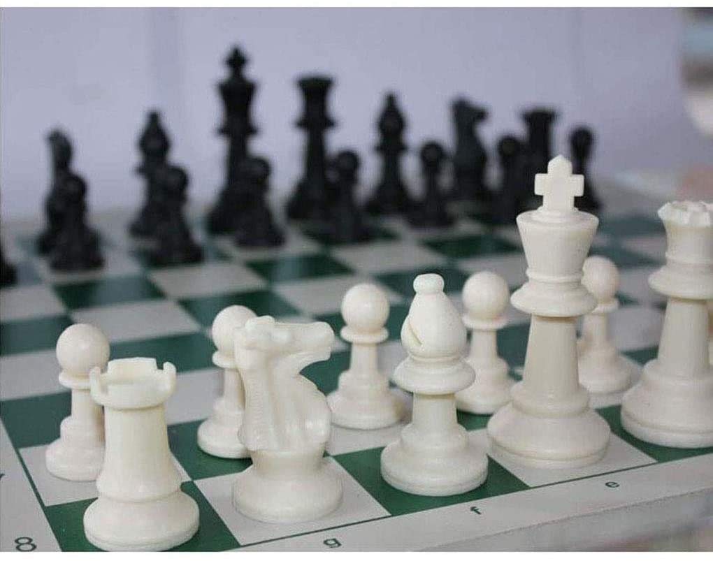 Portable Roll Up Chess Set with Checkerboard & Velvet Storage Bags - Travel Friendly Family Board Game for Kids & Adults | Perfect for Picnics, Camping & Indoor Game Nights